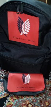کوله پشتی طرح Attack on Titan کد 7019 به همراه جامدادی