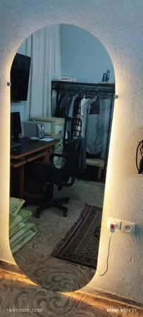 آینه مدل قدی هلالی بک لایت کد 170