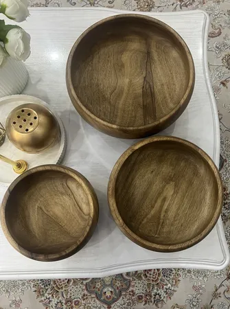 سرویس پذیرایی مدل چوبی پایه کوتاه مجموعه 3 عددی