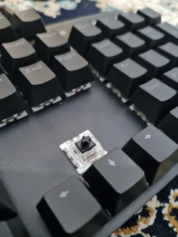 کیبورد مخصوص بازی مکانیکی رپو مدل V500PRO، مکانیکال سوییچ آبی، Full size، نورپردازی RGB