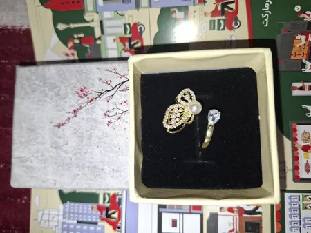 انگشتر زنانه مدل پروانه کد 00714