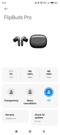 هدفون بلوتوثی شیائومی مدل Flip Buds Pro TWSEJ20GT