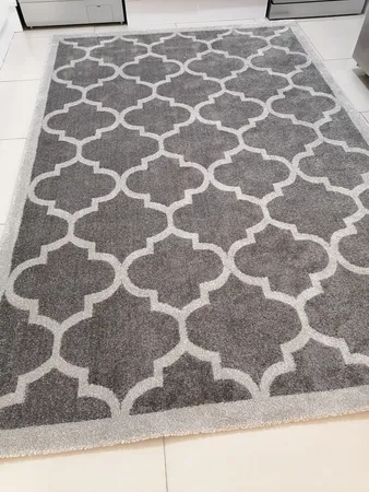 فرش ماشینی ساوین کد 4045 زمینه طوسی