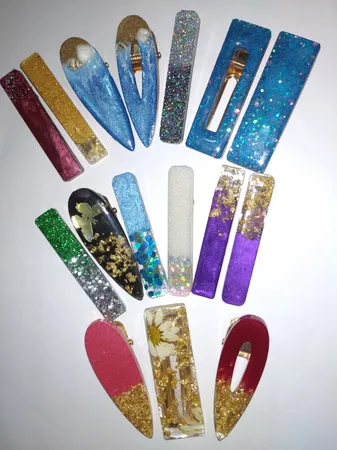 قالب رزین مدل گیره مو طرح کلاسیک کد SIM1