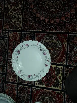 بشقاب غذاخوری پارس اپال مدل لیندا کد 124 بسته 6 عددی