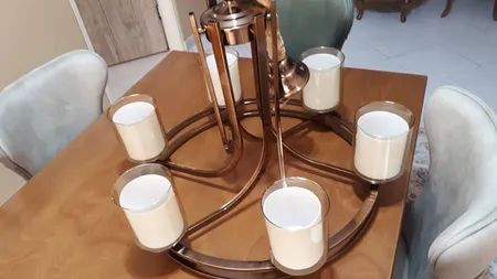 لوستر 6 شعله چشمه نور کد N2667-6