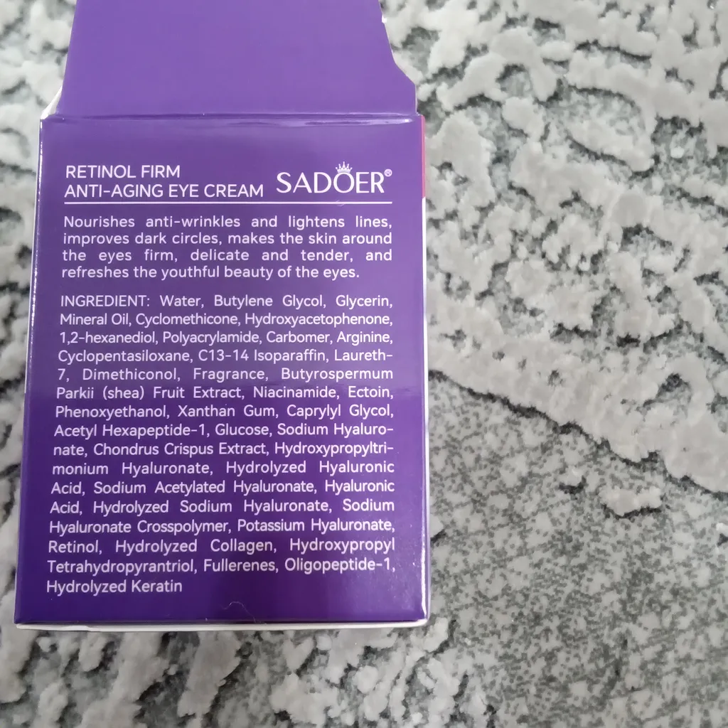 کرم دور چشم سادور مدل رتینول پپتاید وزن 30 گرم