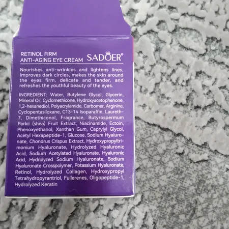 کرم دور چشم سادور مدل رتینول پپتاید وزن 30 گرم