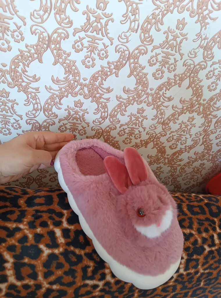 دمپایی حوله ای بچگانه مدل خزدار کد 94