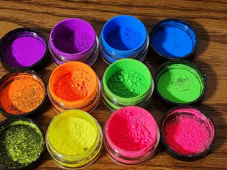 پودر پیگمنت ناخن مدل MuCLR-06 مجموعه 6 عددی