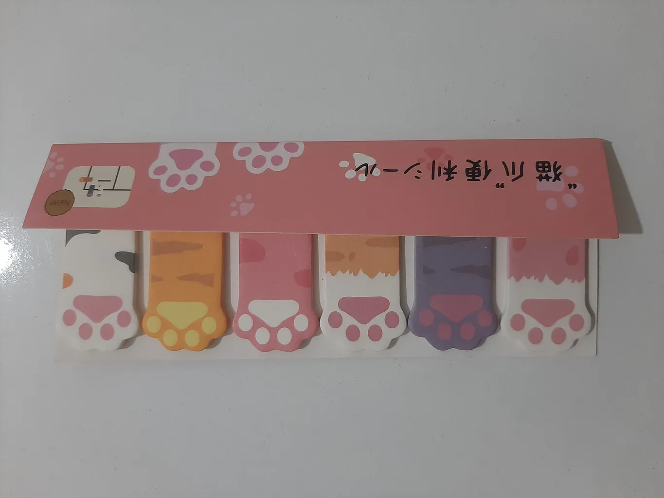 کاغذ یادداشت چسب دار مدل پنجه مجموعه 6 عددی