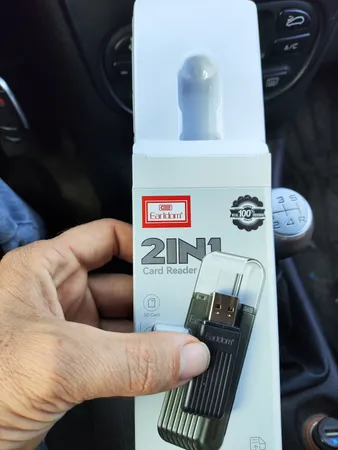کارت‌خوان ارلدام مدل 2IN1 Card Reader USB-C OT97