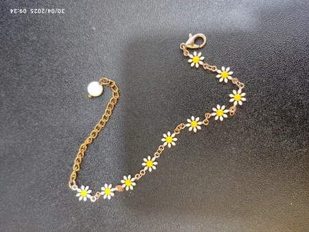 دستبند دخترانه مدل بابونه کد 546