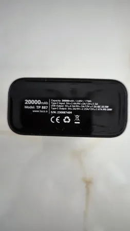 پاوربانک تسکو مدل TP 887 ظرفیت 20000 میلی آمپر ساعت