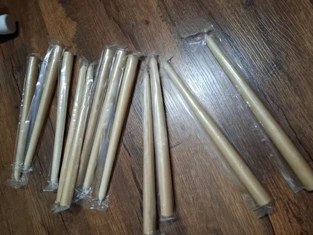 شمع مدل قلمی 30cm بسته 12 عددی