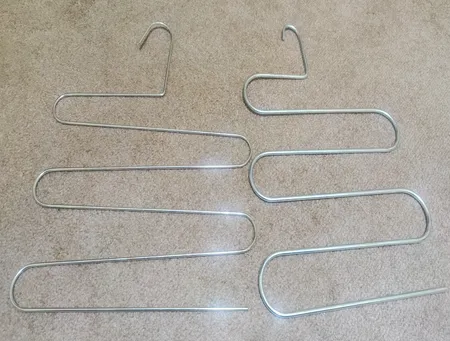 چوب لباسی شلوار و شال لینو مدل مارپیچ بسته 2 عددی