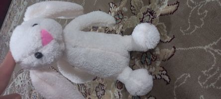 عروسک خرگوش مدل White Jelly Cat ارتفاع 25 سانتی متر
