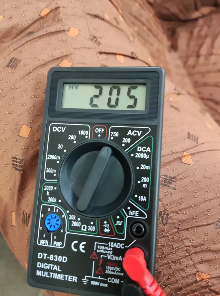 مولتی متر دیجیتال مدل DT-830D