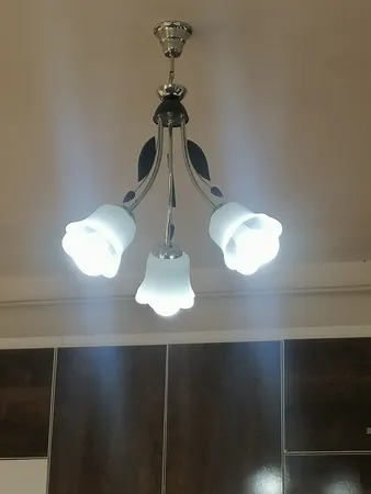 لوستر چشمه نور 3 شعله کد 2540/3