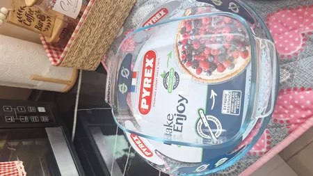 ظرف پخت پیتزا پیرکس مدل Borosilicate کد 814