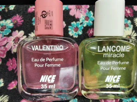 عطر جیبی زنانه نایس پاپت مدل Valentino حجم 35 میلی لیتر به همراه عطر جیبی زنانه نایس پاپت مدل Lancome Miracle