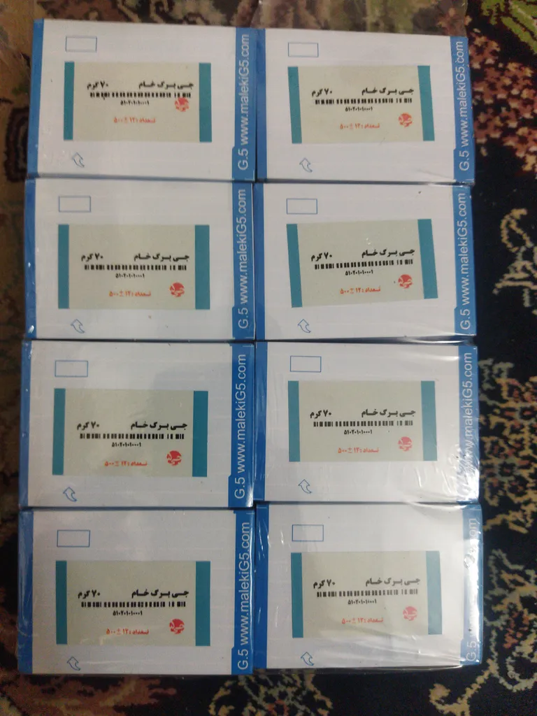 کاغذ یادداشت جی 5 مدل جی برگ بسته 5000 عددی