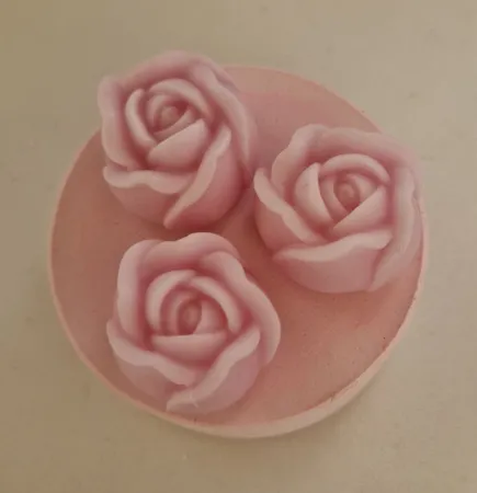 قالب شمع مدل رز وارمری