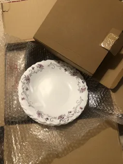 بشقاب خورش خوری پارس اپال مدل لیندا کد 124P بسته 6 عددی