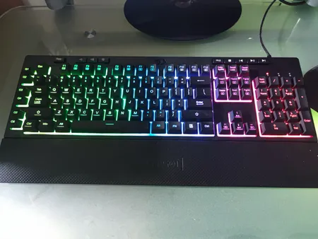 کیبورد گیمینگ ردراگون مدل Shiva K512W، سوییچ ممبران، Full-Size، نورپردازی RGB