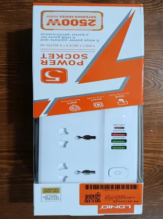 چندراهی برق الدینیو مدل SC5415 Power Strip With USB Port