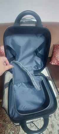 ست دو عددی چمدان ام آر مدل تراولی کاوردار سایز بزرگ