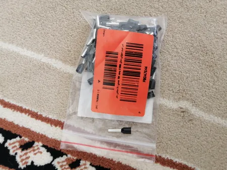 سر سیم سوزنی مدل E1508 بسته 100 عددی