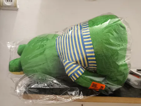 عروسک طرح قورباغه لاکچری مدل JIMI110 ارتفاع 55 سانتی‌متر