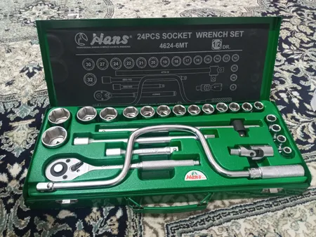 مجموعه 24 عددی آچار بکس هنس مدل 4624-6MT