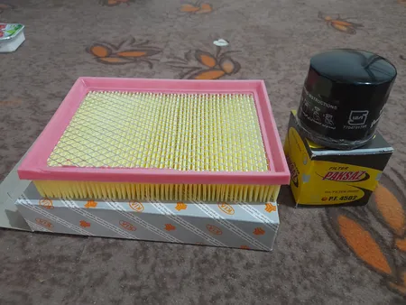 فیلتر روغن خودرو کد 114 مناسب برای پراید به همراه فیلتر هوا