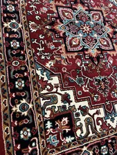 تجریه خرید فرش ماشینی سهند کد FS65.BJ طرح هریس زمینه قرمز