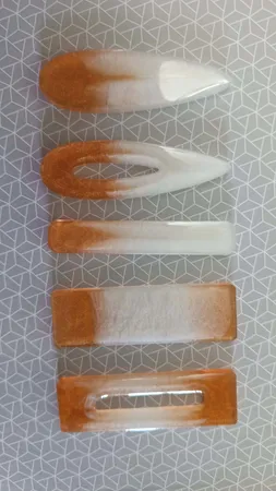 قالب رزین مدل گیره مو طرح کلاسیک کد SIM1