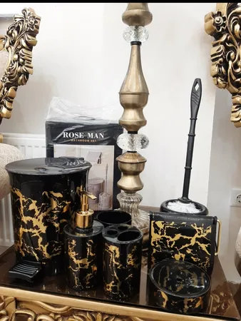 ست سرویس بهداشتی 7 پارچه طرح ماربل