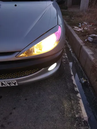 لامپ هدلایت خودرو مدل C6 H1 مناسب برای پژو 206 بسته دو عددی