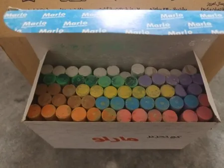 گچ رنگی مارو مدل X60 بسته 60 عددی