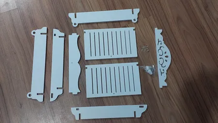 شلف دیواری مدل پوشاننده جعبه فیوز خطی