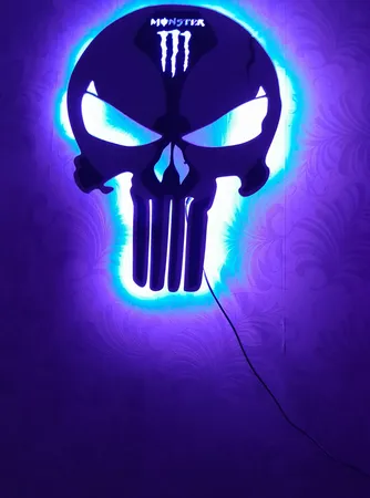 چراغ دیواری مدل اسکلت طرح مانستر