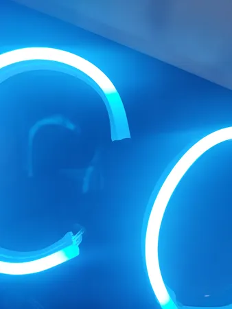 چراغ دیواری نئون دیزاین طرح Welcome-BL_TBL