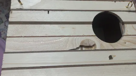 لانه پرنده مدل عروس هلندی درب کشویی طرح چوبی