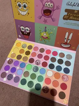 پالت سایه چشم کالرفول رینبو مدل باب اسفنجی کد 101