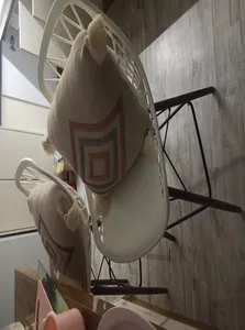 تجریه خرید صندلی اپن مدل الماس فایبرگلاس پایه چوبی