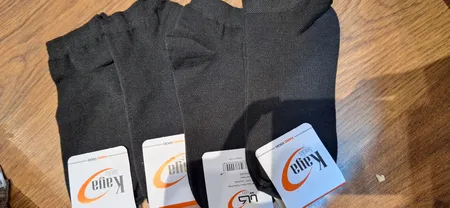 جوراب ساق کوتاه زنانه مدل نانو پنبه مچی رنگ مشکی بسته 4 عددی