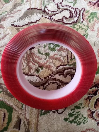 ‌چسب دوطرفه بی رنگ ژله ای مدل REG10 عرض 2 سانتی متر