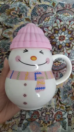 ماگ طرح آدم برفی مدل Happy Christmas