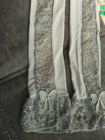 ساق دست زنانه سعادت مدل گیپور رنگ طوسی